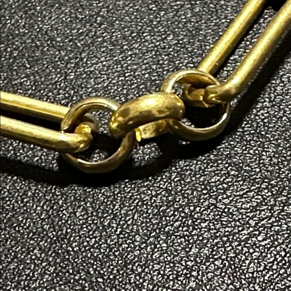Madewell Paper Clip Gold-Tone Chunky Chain Necklace - Picture 6 of 12